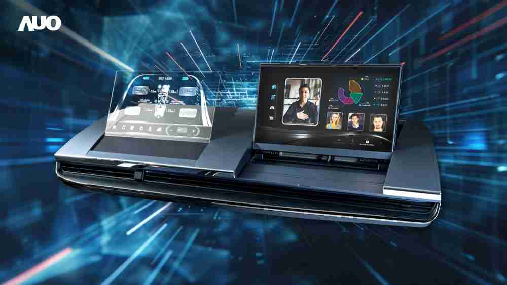 欧陆注册Micro LED Display HMI解决方案打造透明Micro LED前座仪表，，呈现信息并保留驾驶视野开阔；亦为副驾驶座乘客打造收放自如的Micro LED屏幕，，，，在不影响显示质量的前提于显示区内建镜头，，，，让用户能与视讯对象直接眼神接触，，提供绝佳的双向沟通体验